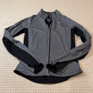 Nike Dri-FIT Gray and Black Jacket Size S